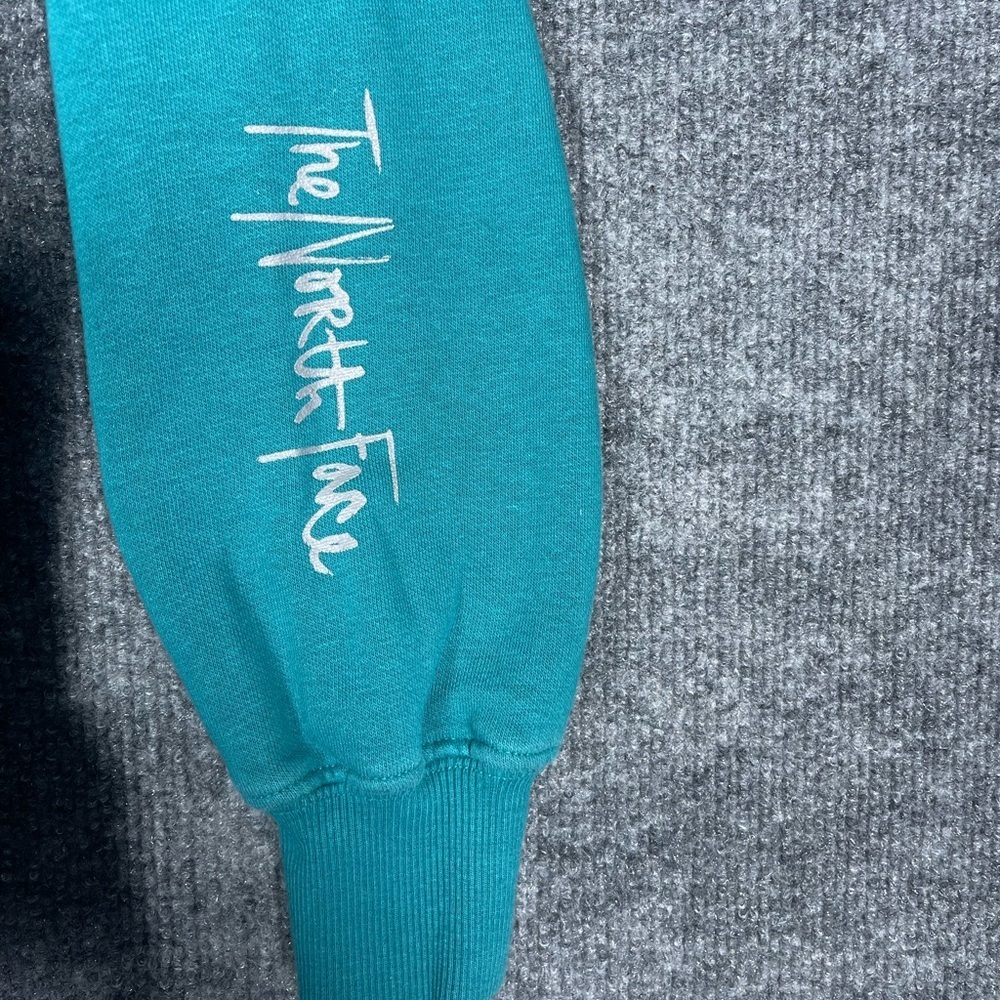 The North Face Women’s Small Never Stop Exploring‎ Logo Teal Hooded Sweatshirt - Picture 5 of 10